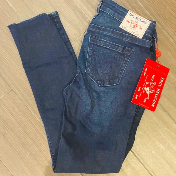 True Religion - Halle Mid-Rise Super Skinny Jeans, Size 29, Brand New w… - Picture 1 of 5